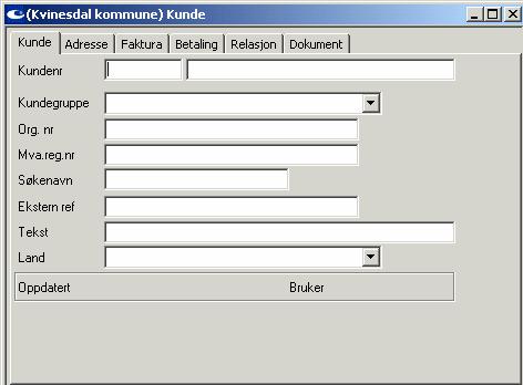 BRUKERVEILEDING FOR AGRESSO fakturering side 8 av 34 Vedlikeholde/endre kundeopplysninger Agresso Logistikk Kommunal fakturering Kunderegister Kunde Endre kundeopplysninger KJENNER KUNDENUMMER: