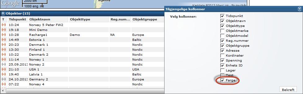 Huk så av for det nye feltet i dialogboksen: Det nye feltet