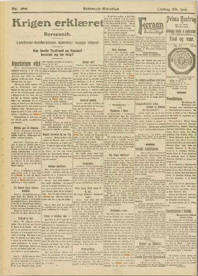 juni 1915 klager legasjonen over en for liberal linje i sensuren: «Da pressen er underkastet censur har jeg henstillet til Direktøren i Uteriksdepartementet ikke at la passere artikler, som gir