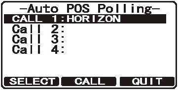 6. Gjenta pkt. 4 og 5 for CALL 2, CALL 3 og CALL 4 stasjonene. 7. Trykk knappen flere ganger når du er ferdig for å gå tilbake til radiofunksjon. 9.11.3 Koble automatisk posisjonssporing til/fra 1.