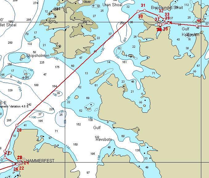 Havøysund - Hammerfest På veien til Hammerfest er det