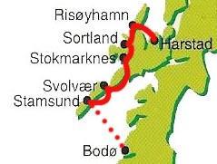 Delstrekninger Dersom du bare har anledning til å reise deler av ruten, her er noen anbefalinger: Troms og Finnmark Kirkenes (12.