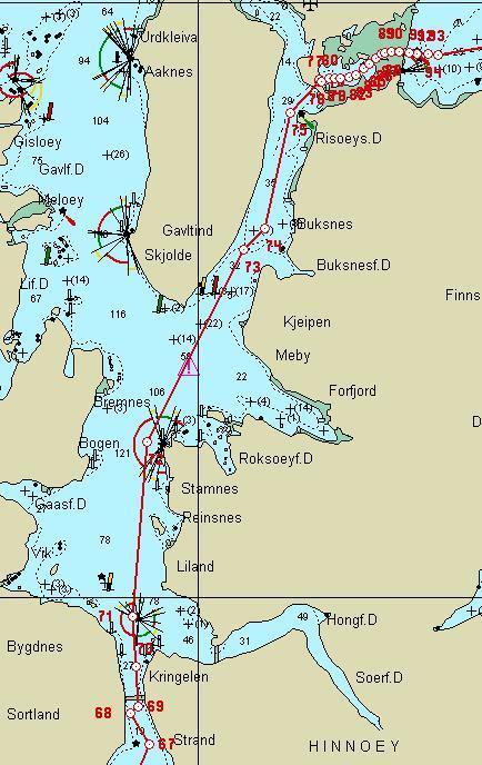 Risøyhamn - Sortland Turen går nå