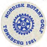 1981 Dårlig vær under NM Rotary-golf ga god PR for Vestfold golfklubb Dette året arrangerte Vestfold Golfklubb Nordisk Rotary Golf for første gang, et prestisjefyllt arrangement med deltagelse fra