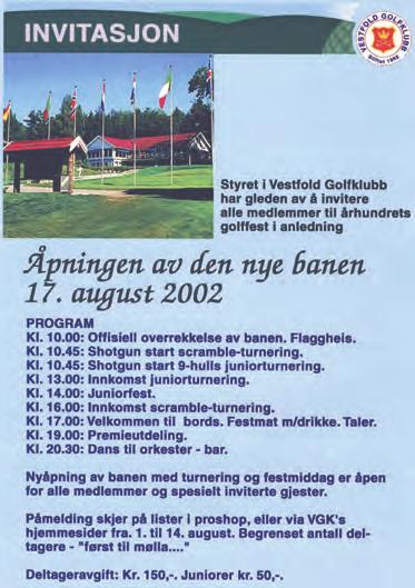 Fra byggekomteen i Golferen: Etter en snill vinter, og så langt en fin vår, nærmer den store dagen seg for oss golfere; åpningsturneringen 4. mai.