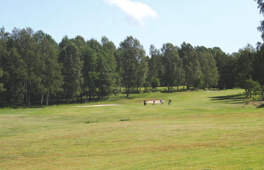 Det er imidlertid viktig å legge seg til venstre i fairway for å få et best mulig innspill. For den som plages av slice, er det mye tøff rough til høyre.