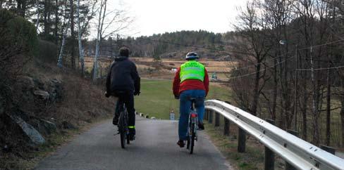 3. Gang- og sykkelveger Separat veg for gående og syklende. Anlegges gjerne der fartsgrensen er over 60 km/t, eller hvis forholdene ellers ligger godt til rette (gjennom parker, langs elvebredder ol).