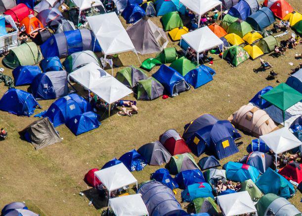 Overnatting Foto: Roskilde festivalen Ofte trengst det tilbod om overnatting i samband med store arrangement.