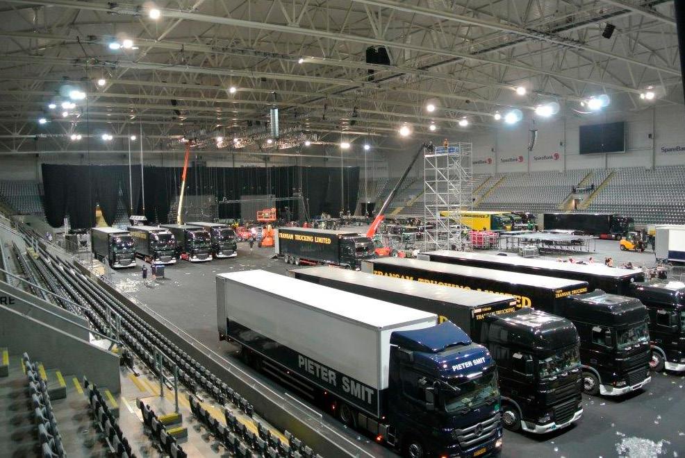 Infrasturktur Foto: Live Nation Arrangement bør ha velfungerande infrastruktur i form av system for kommunikasjon, transport av varer og personell, elektriske installasjonar og vatn.