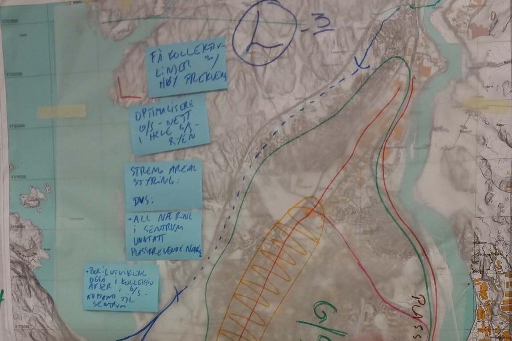 Gruppe L Få kollektivlinjer med høy frekvens En nærmere definert gang- og sykkelvegby