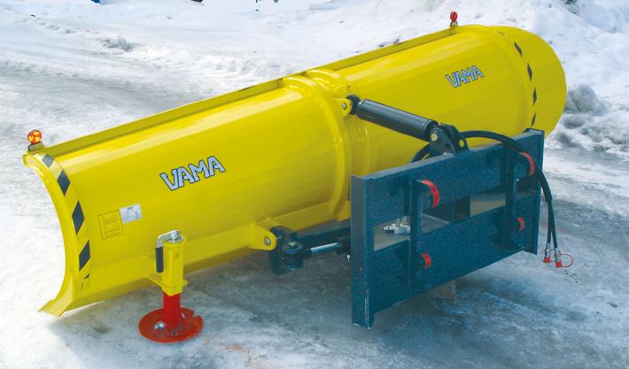 34 Standard med trinnløs justerbar tallerken VAMA Diagonalploger Vama diagonalploger er utformet slik at plogen går lett og kaster snøen meget bra selv ved lave hastigheter.