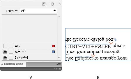 Skiftvalg Følgende valg vises på menyen Tekst > Sett inn skifttegn: Spalteskift Lar teksten flyte til neste spalte i den gjeldende tekstrammen.
