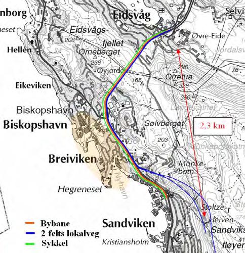 Kap1 - Partielle vurderinger videre utvikling av regionen. I tillegg til effektivisering av riksvegnettet gir den reduserte miljø- og randsoneproblemer langs dagens veg.