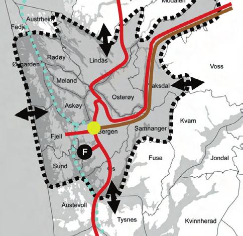 Kap2 - Situasjon og utfordringer Godsterminal og havn - partiell vurdering i KVU I KVU velges å ikke legge inn alternative lokaliseringer for havn og godsterminal som en fast del av arealscenarier og