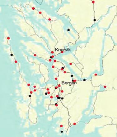 negative innvirkning på bymiljø og sentrumsområder nyansert.