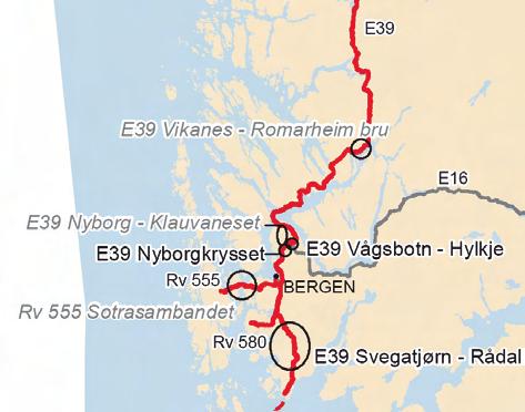 Bybaneutbygging og Ringveg vest er de største enkelttiltakene. Sekkeposter omfatter rundt 15 mill.