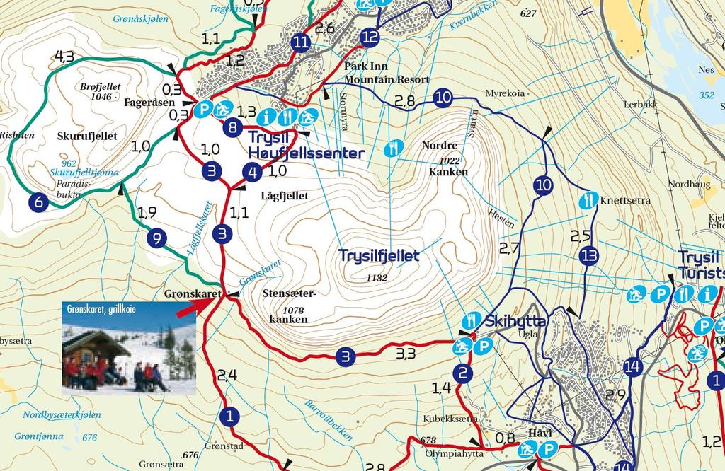 LANGRENN Hytta Trysil har totalt over 500 km med langrennsløyper Ca.