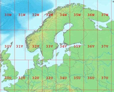 UTM soner i Norge UTM32: hele Sør-Norge til Nord-Trøndelag UTM33: Nordland og Troms