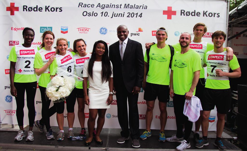 I 2014 deltok vi igjen i Røde Kors Race Against Malaria, som er en veldedig bedriftsstafett til inntekt for malariabekjempelse, og som gjennomføres i forbindelse med Bislett Games.