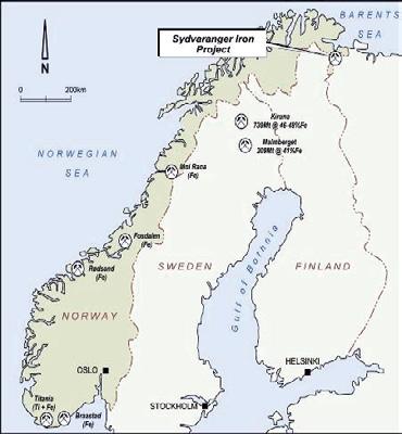17.3 Location The project is located at Kirkenes in northern Norway, approximately 1400 km north of the capital Oslo. The location is shown in Figure 1 below.
