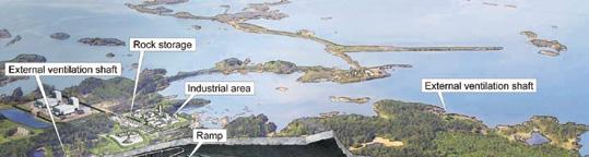 25.8 REPOSITORY DESIGN Figure 6. General layout showing the location of the underground functional areas (Access, Central & Depositional) and the surface facilities.