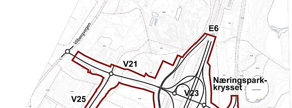 Statens vegvesen planlegger å flytte dagens Jessheim nord-kryss lengre nord.