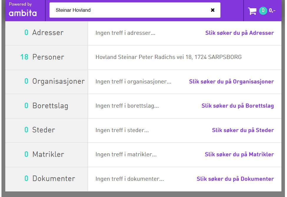 Søk etter forvaltnings-/borettslagsprodukter Skriv inn