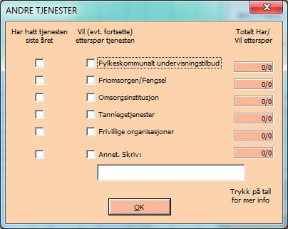 Andre tjenester Når brukeren er kartlagt trykk på [Ny bruker]-knappen for å