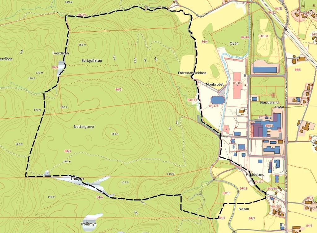 KARTLEGGING AV NATURMANGFOLD 1 1. INNLEDNING Marnardal kommune har bestilt en reguleringsprosess for utvidelse av Heddeland industriområde.