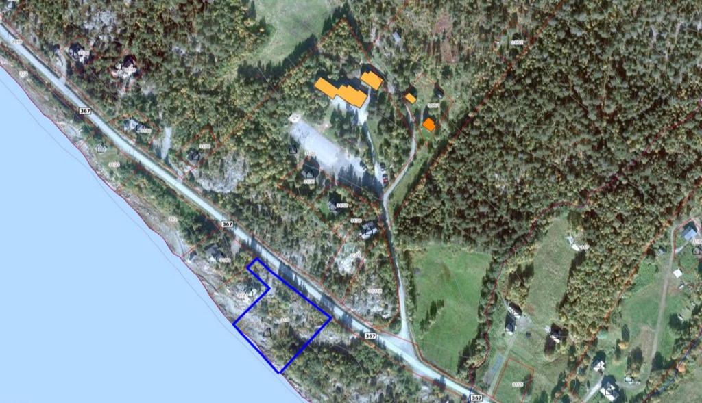 Arealet som er søkt fradelt er markert med blå strek i kartet. Kvænangen kommune mottok 22. januar søknad fra Magnar Stensvik om deling av eiendom gnr/bnr 31/6.