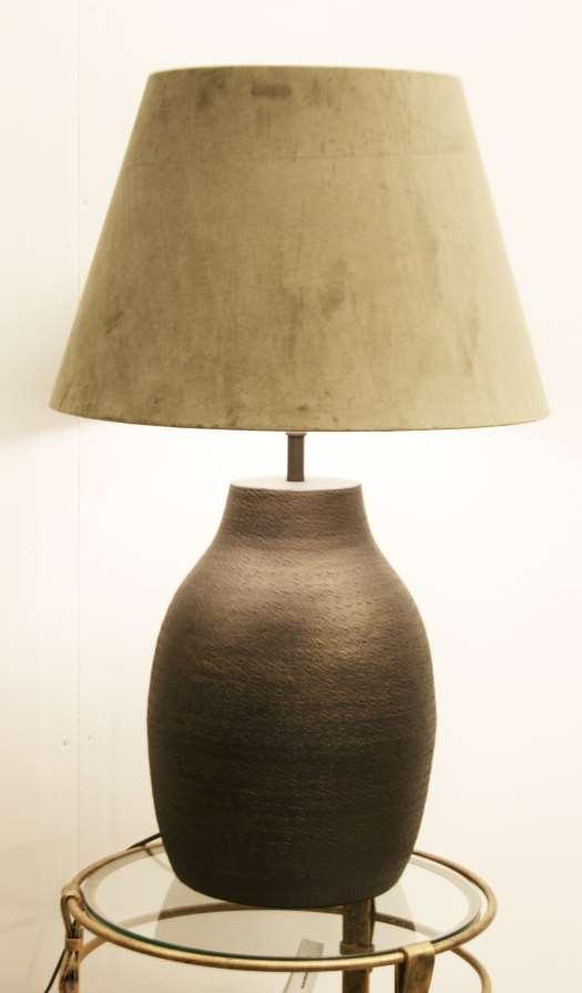 Goa bordlampe i darkbrown Skjerm empire 50cm i