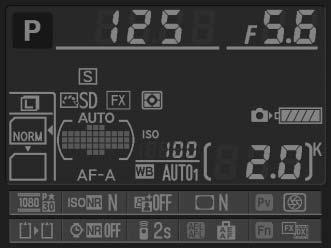 d8: Informasjonsdisplay G-knapp A meny for egendefinerte innstillinger Hvis Auto (v) er valgt, skifter teksten på informasjonsvisningen (0 9) automatisk fra sort til hvit, eller fra hvit til sort for