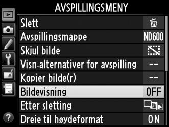 5 Marker et menyelement. Trykk på 1 eller 3 for å markere et menyelement. X 6 Vis alternativene. Trykk på 2 for å vise alternativene for det valgte menyelementet. 7 Marker et alternativ.