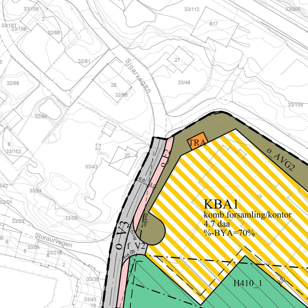 Fortau Annen veggrunn - grøntareal Sikringsone - Frisikt H410 Infrastruktursone - Krav vedr.