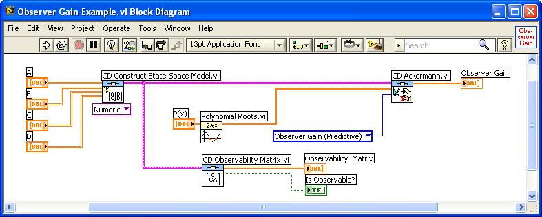 27 forsterkningen K I LabVIEW kan vi definer koeffisientene i polynomet som følger (en