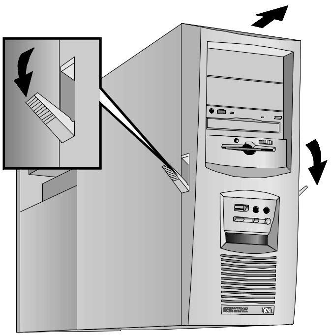 2 Installere tilleggsutstyr Ta av og sette på plass dekselet Ta av og sette på plass dekselet Ta av dekselet 1 Slå av skjermen og maskinen. 2 Koble fra alle nett- og telekommunikasjonskabler.