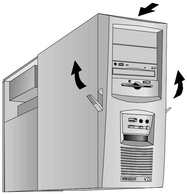 2 Installere tilleggsutstyr Ta av og sette på plass dekselet Sette på plass dekselet etter at tilleggsutstyr er installert 1 Kontroller at du har installert alt tilleggsutstyret, og at alle interne