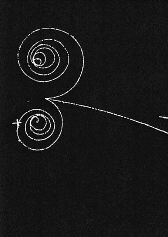 γ-stråle + H-atom proton + elektron(rask)+elektron(langsom)+positron(langsom) +e (langsom)