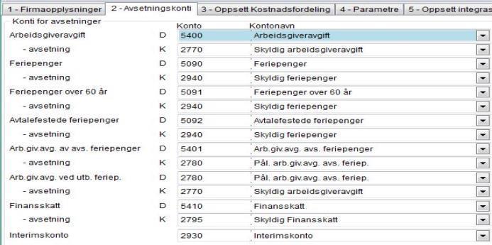 Hvis klienten har bankgaranti for skattetrekket merker du feltet Bankgaranti og oppgir samme hovedbokskonto for lønn og skattetrekk.