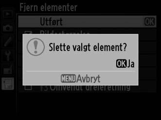 4 Slett de valgte elementene. Trykk på J for å slette de valgte elementene.