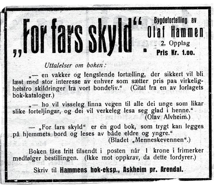 » Kjerkeklokkeklangen er midt i livets grå besvær som et bud om fest og fryd. Å, dens himmelskjønne lyd Gjør meg himmelvendt i sinn, letter hjerte, sjel og sinn. Møt meg om og om igjen, klokkeklang.