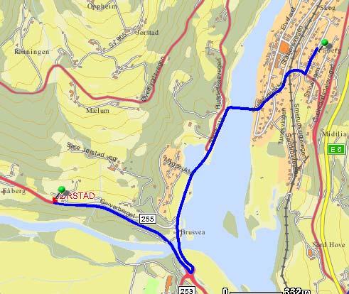 109 Figur 14.8: Bergabs forslag til plassering av klimastasjon 1 mellom Lillehammer og Vinstra Plassering av ny klimastasjon Figur 14.