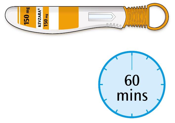 60 minutter. Bruk av pennen ved romtemperatur kan gjøre injeksjonen mer komfortabel. Bruk ikke pennen dersom den har vært utenfor kjøleskap i mer enn 14 dager.