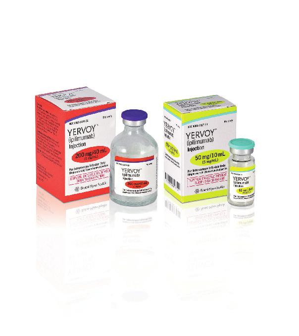 3 Dosering og administrering Hva er anbefalt dose av YERVOY? Anbefalt induksjonsregime av YERVOY er 3 mg/kg administrert intravenøst (IV) i løpet av en periode på 90 minutter hver 3.