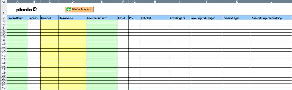 Iutstyrsregisteret registreres alt type unikt utstyr. ForåregistrereutstyriPlaniaerdet behovforåleggeinnsystemid.gyldigsystemidkontrolleresmotbygningsdelstabellen NS3451.