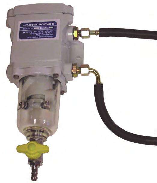 SEPAR FILTER Fittings og indikatorer Brennstoffiltrering Snittringskobling 2120-M1608
