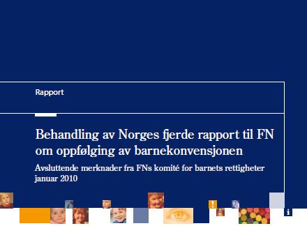 Avsluttande merknader FNs barnekomitè jan.