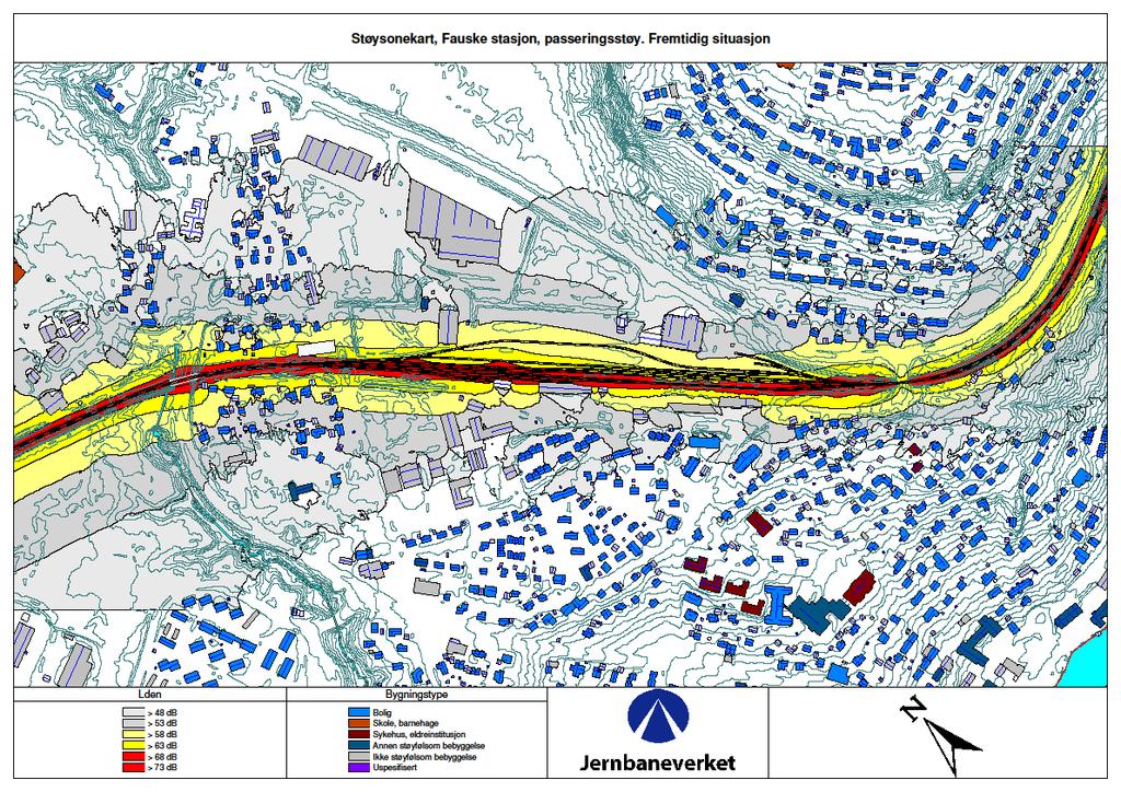 Prosjekt: Revidert hovedplan for Fauske stasjon og godsterminal Fag: Støy og vibrasjoner RAPPORT Dokumentansvarlig: Trygve Aasen Side: 19 av 24 Dokument-ID: MIP-00-A-00370 Rev.: 00 Dato: 01.11.2016 5.
