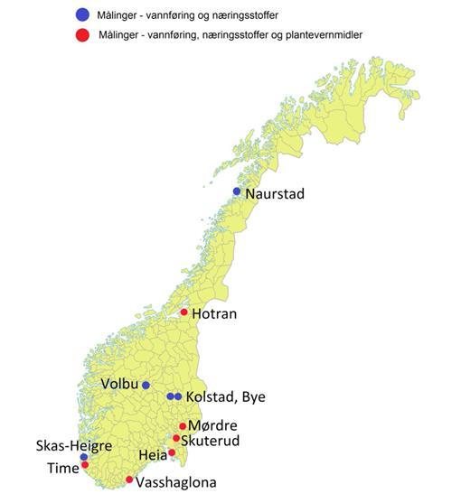 Jordbruk og miljø 2017 Rapportar 2017/41 lona er feltet med den mest intensive