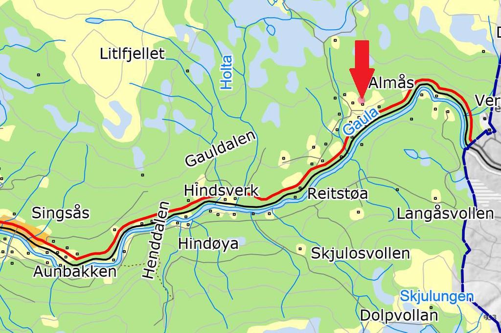 Ingress Elin Flønes Almås og Karl A. Almås søker om dispensasjon fra kommuneplanens arealdel for å bygge på hytta på Almås i Singsås på eiendommen gbnr 236/42. BYA på nytt bygg er ca.41m 2.